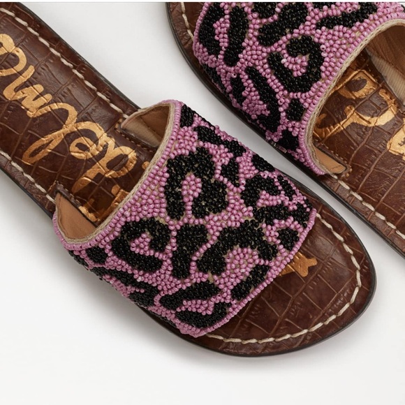 Sam Edelman Other - Sam Edelman Gunner Girls Pink Black sandals slides girls size 4